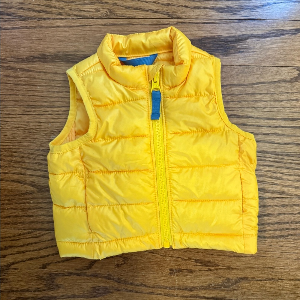 Primary Yellow Puffer Vest 3-6 Months